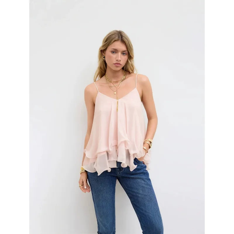 Everyday Chiffon Layered Comfort Camisole